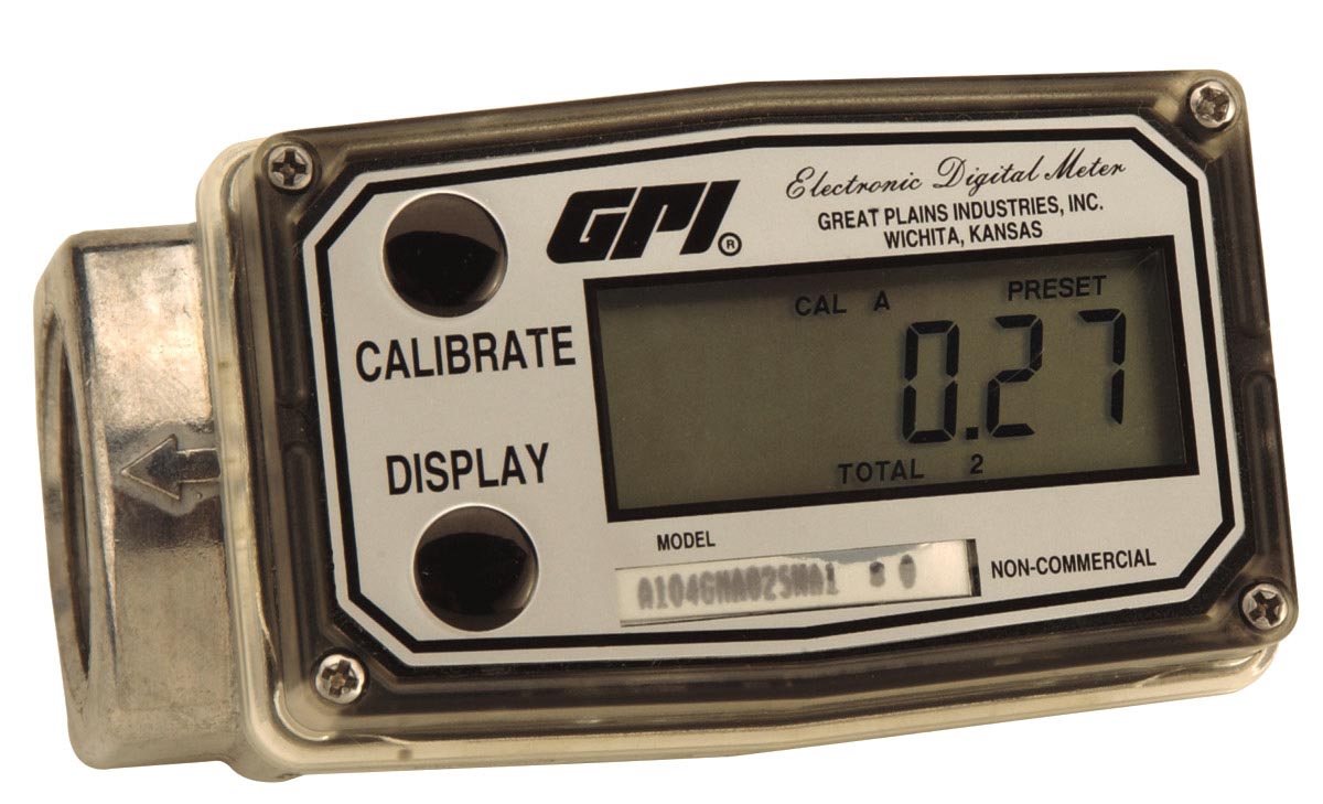 Aluminium turbine flow meter